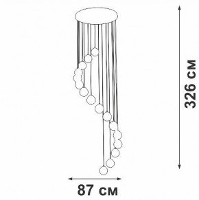 Подвесная люстра Vitaluce V2893 V2893-9/16S в Губахе - gubaha.ok-mebel.com | фото 4
