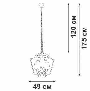 Подвесная люстра Vitaluce V4991 V4991-8/3 в Губахе - gubaha.ok-mebel.com | фото 3