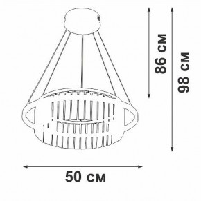 Подвесная люстра Vitaluce V54010 V54010-0/1S в Губахе - gubaha.ok-mebel.com | фото 6