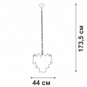 Подвесная люстра Vitaluce V5813 V5813-8/5 в Губахе - gubaha.ok-mebel.com | фото 3