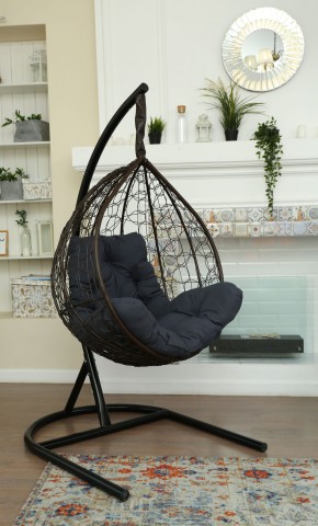 Подвесное кресло Бароло (коричневый/графит) в Губахе - gubaha.ok-mebel.com | фото