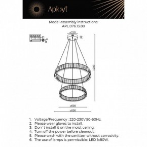Подвесной светильник Aployt Oriann APL.076.13.80 в Губахе - gubaha.ok-mebel.com | фото 2