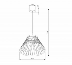 Подвесной светильник Eurosvet Cesta 40017/1 LED коричневый в Губахе - gubaha.ok-mebel.com | фото 5