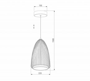 Подвесной светильник Eurosvet Comodita 40009/1 LED черный в Губахе - gubaha.ok-mebel.com | фото 5