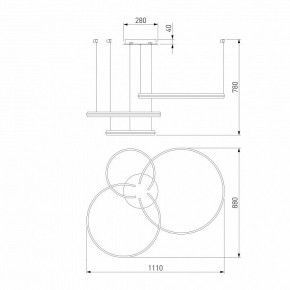 Подвесной светильник Eurosvet Gap 90180/3 золото в Губахе - gubaha.ok-mebel.com | фото 5