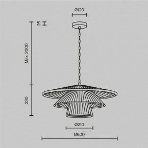 Подвесной светильник Maytoni Costa MOD394PL-01BS1 в Губахе - gubaha.ok-mebel.com | фото 5