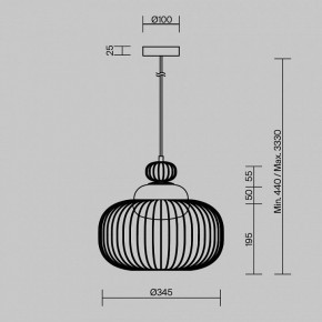 Подвесной светильник Maytoni Levitation MOD376PL-01G в Губахе - gubaha.ok-mebel.com | фото 5