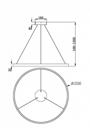 Подвесной светильник Maytoni Rim MOD058PL-L54BK в Губахе - gubaha.ok-mebel.com | фото 4