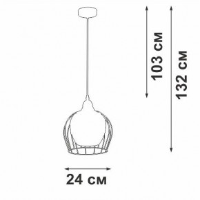 Подвесной светильник Vitaluce V2859 V2859-1/1S в Губахе - gubaha.ok-mebel.com | фото 4