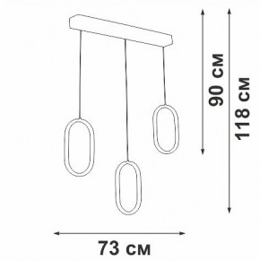 Подвесной светильник Vitaluce V3049 V3049-0/3S в Губахе - gubaha.ok-mebel.com | фото 4