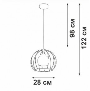 Подвесной светильник Vitaluce V3098 V3098-1/1S в Губахе - gubaha.ok-mebel.com | фото 5