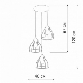 Подвесной светильник Vitaluce V3102 V3102-1/3S в Губахе - gubaha.ok-mebel.com | фото 2