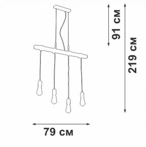 Подвесной светильник Vitaluce V47160 V47160-1/4S в Губахе - gubaha.ok-mebel.com | фото 5