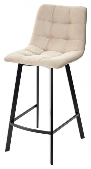 Полубарный стул CHILLI-QB SQUARE бежевый #5, велюр / черный каркас (H=66cm) М-City в Губахе - gubaha.ok-mebel.com | фото