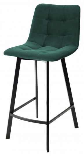 Полубарный стул CHILLI-QB SQUARE зеленый #19, велюр / черный каркас (H=66cm) М-City в Губахе - gubaha.ok-mebel.com | фото