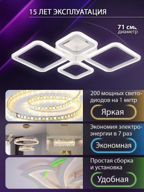 Потолочная люстра Natali Kovaltseva OPTI LED LAMPS 81108/1C в Губахе - gubaha.ok-mebel.com | фото 5