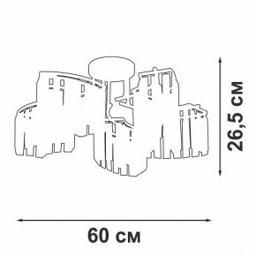 Потолочная люстра Vitaluce V5884 V5884-0/5PL в Губахе - gubaha.ok-mebel.com | фото 3