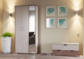 Прихожая ДОМИНО mini Бодега темный/светлый в Губахе - gubaha.ok-mebel.com | фото 2