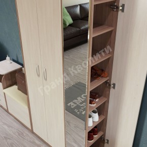 Прихожая ДОМИНО mini Бодега темный/светлый в Губахе - gubaha.ok-mebel.com | фото 4