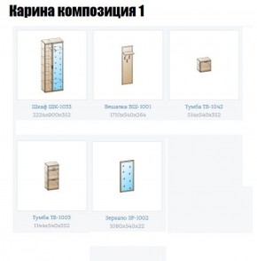 Прихожая Карина (модульная) в Губахе - gubaha.ok-mebel.com | фото 4