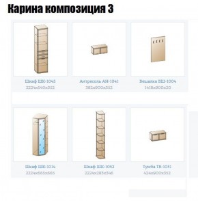 Прихожая Карина (модульная) в Губахе - gubaha.ok-mebel.com | фото 8