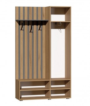 Прихожая Юджи (Дуб Крафт Золотой/Графит) в Губахе - gubaha.ok-mebel.com | фото 3
