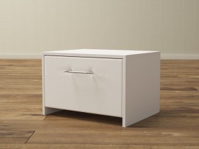 PROxSON Тумба Varna (ЛДСП Белая+экокожа Белый/Белый) 51x40 в Губахе - gubaha.ok-mebel.com | фото