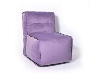 Прямое модульное бескаркасное кресло Комфорт (Фиолет велюр) в Губахе - gubaha.ok-mebel.com | фото