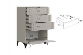 РИЧ Гостиная (модульная) кашемир в Губахе - gubaha.ok-mebel.com | фото 6