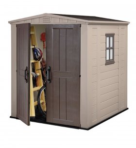 Сарай Фактор 6х6 (Factor 6x6) бежевый/серо-коричневый в Губахе - gubaha.ok-mebel.com | фото 2