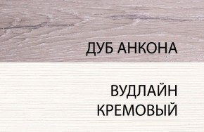 Шкаф 1DZ, OLIVIA, цвет вудлайн крем/дуб анкона в Губахе - gubaha.ok-mebel.com | фото 3