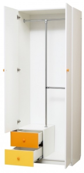 Шкаф 2-х дверный с ящиками и зеркалом Радуга (800) в Губахе - gubaha.ok-mebel.com | фото 2