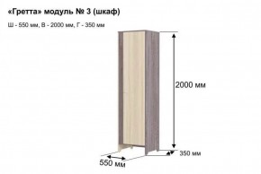 Шкаф 2-х створчатый "Гретта 3" в Губахе - gubaha.ok-mebel.com | фото 6