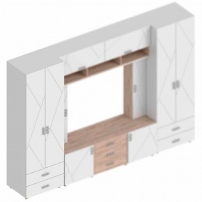 Шкаф 2-ств. с 2-мя ящиками с полками "Сандра" 700 в Губахе - gubaha.ok-mebel.com | фото 2