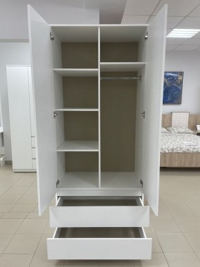 Шкаф 2-ств. с 2 ящиками "Бьянко" в Губахе - gubaha.ok-mebel.com | фото 2