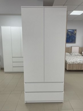 Шкаф 2-ств. с 2 ящиками "Бьянко" в Губахе - gubaha.ok-mebel.com | фото 3