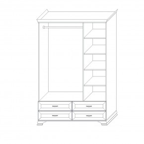 Шкаф 3-х дверный (корпус) Сиена в Губахе - gubaha.ok-mebel.com | фото 6