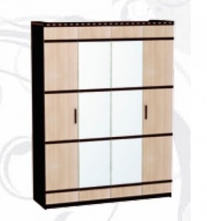 Шкаф 4-х дверный для одежды и белья "Ольга-13" в Губахе - gubaha.ok-mebel.com | фото