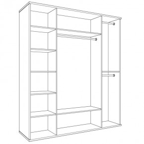 Шкаф 4-х дверный (корпус) Парма Нео в Губахе - gubaha.ok-mebel.com | фото 6