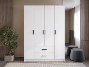 Шкаф 4-х створчатый Титан (белый) в Губахе - gubaha.ok-mebel.com | фото