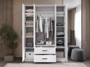 Шкаф 4-х створчатый Титан (белый) в Губахе - gubaha.ok-mebel.com | фото 2