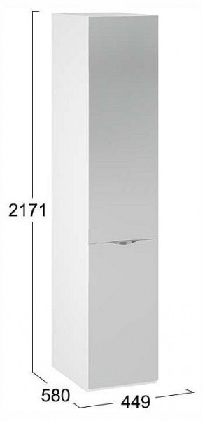Шкаф для белья Глосс СМ-319.07.002 в Губахе - gubaha.ok-mebel.com | фото 4