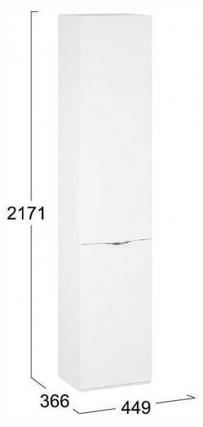 Шкаф для белья Глосс СМ-319.07.011 в Губахе - gubaha.ok-mebel.com | фото 4