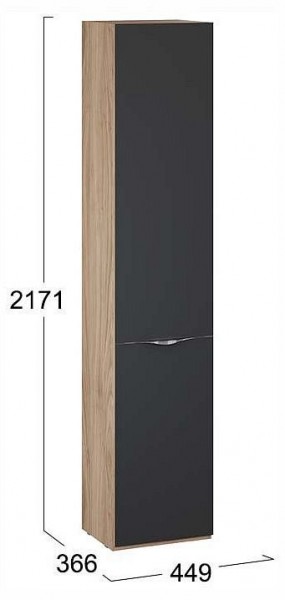 Шкаф для белья Глосс СМ-319.07.011 в Губахе - gubaha.ok-mebel.com | фото 4