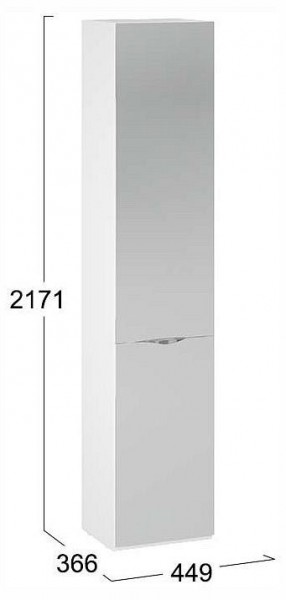 Шкаф для белья Глосс СМ-319.07.012 в Губахе - gubaha.ok-mebel.com | фото 4