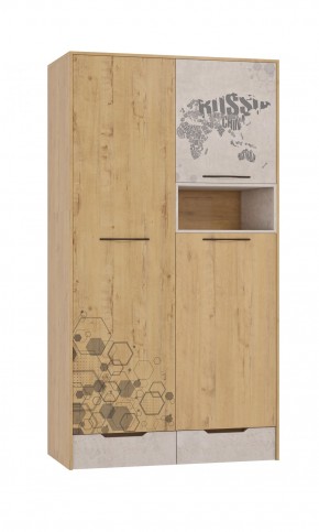 Шкаф для одежды 3 двери и 2 ящика Шк134.0 ДС Стэнфорд в Губахе - gubaha.ok-mebel.com | фото