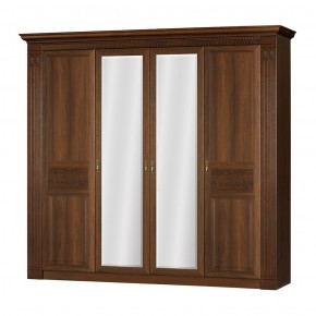 Шкаф для одежды 4-дверный №203 "Лючия" Дуб оксфорд в Губахе - gubaha.ok-mebel.com | фото