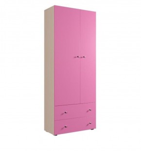 Шкаф ДМ 800 с 2-мя ящиками (розовый) в Губахе - gubaha.ok-mebel.com | фото