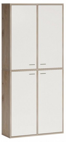 Шкаф книжный Домино СУ(ш2в2)+4ФГ в Губахе - gubaha.ok-mebel.com | фото