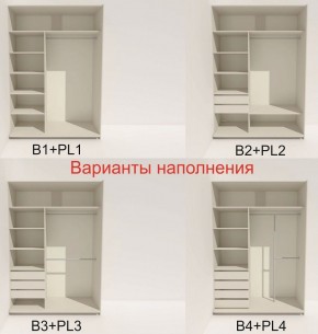 Шкаф-купе 1400 серии SOFT D6+D4+B2+PL2 (2 ящика+1штанга+1 полка) профиль «Капучино» в Губахе - gubaha.ok-mebel.com | фото 7